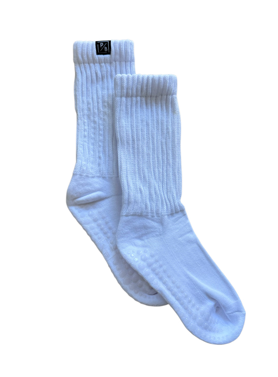 Pilates Slouchy Grip Socks